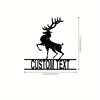 Metal Deer Name Sign, Custom House Number, Modern Entryway Decor, Housewarming Gift