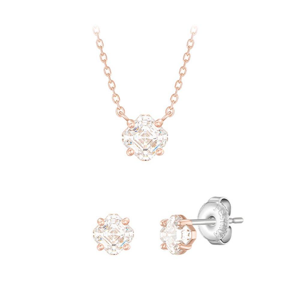 Lala J Usher-cut Necklace and Earrings Set (Set-J0-0712)