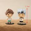 Anime Haikyuu!! Volleyball boy Hinata Shoyo Tobio Kageyama 8pcs/set Figure toy Car Decoration Christmas gift 8CM