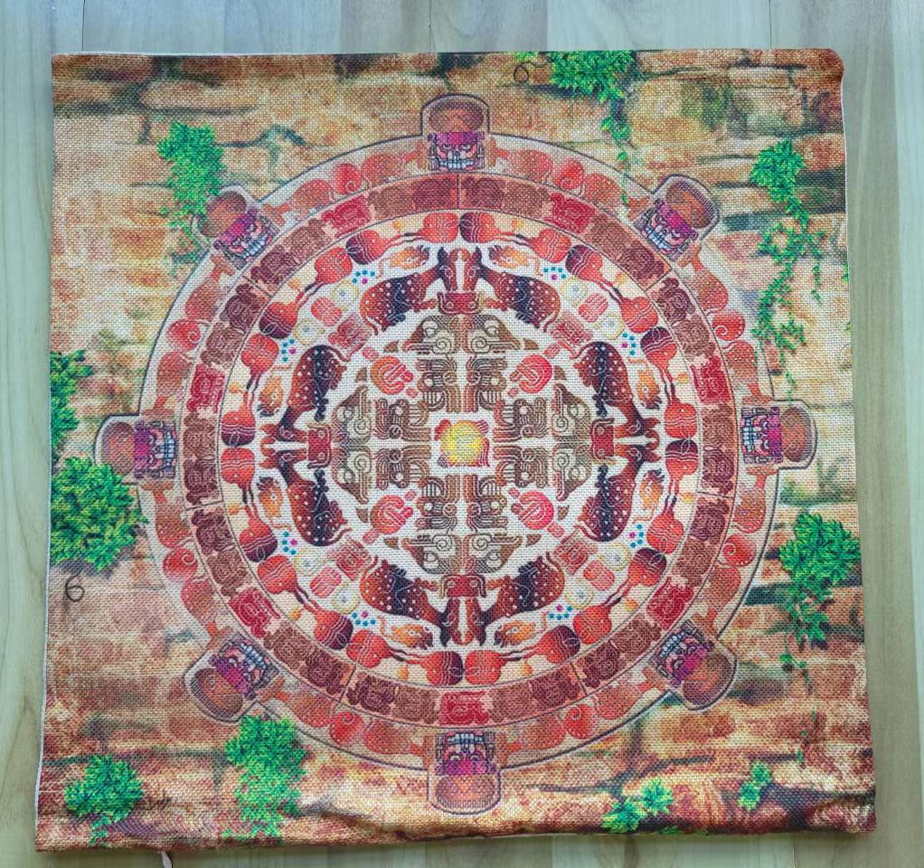 Special Sale Mandala Motif Bohemian Mediterranean Floral Plant Pattern Linen Home Decoration Pillow Case Sofa Cushion Cover Case