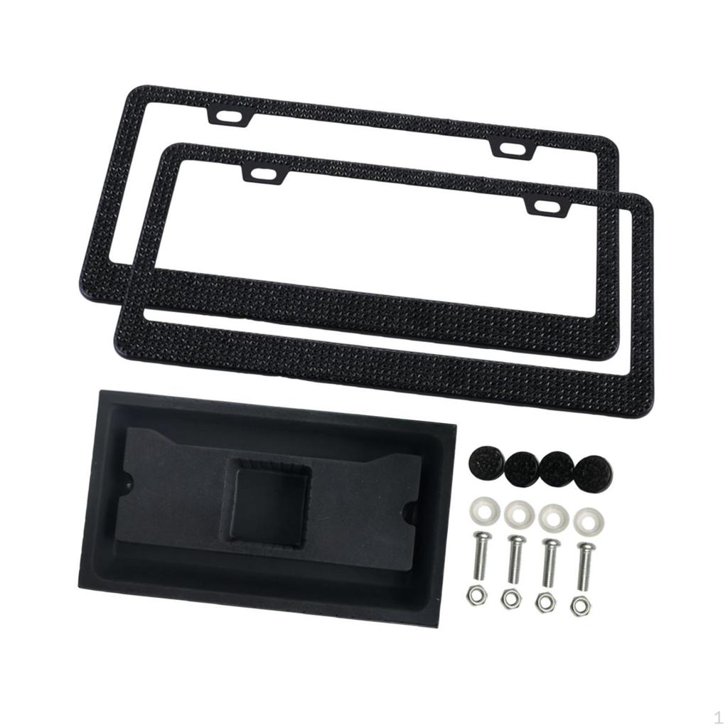 2 Pack Car License Plate Holder for Women in Durable Stainless Steel