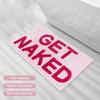 Bibabala Get-Naked Bath Mat, Cute Bathroom Rugs, Non Slip Absorbent Pink Bath Rug, Funny Bathroom Decor, Bathtub Decor Mats,Washable Shower Rug for