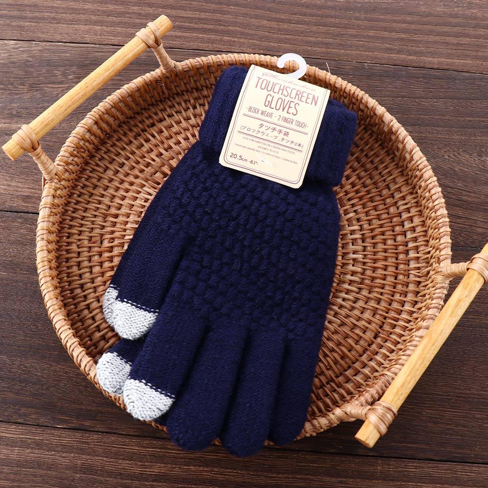 Fitness Magic Sensory Screen Knit Guantes Finger Girl Wrist Woolen Winter Gloves Women Warm Touch