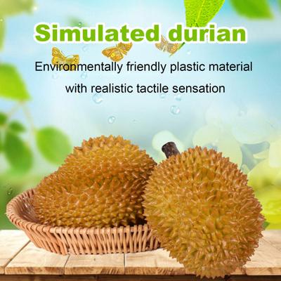 Durian-Modell, künstliche Durian-Dekoration, gefälschte Durian-Figur, künstliche Frucht-Requisite für Obstläden, Supermärkte
