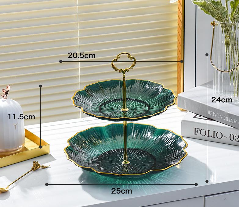 Fruit plate living room home coffee table multilayer afternoon tea dessert cake plate dessert display shelf luxury.