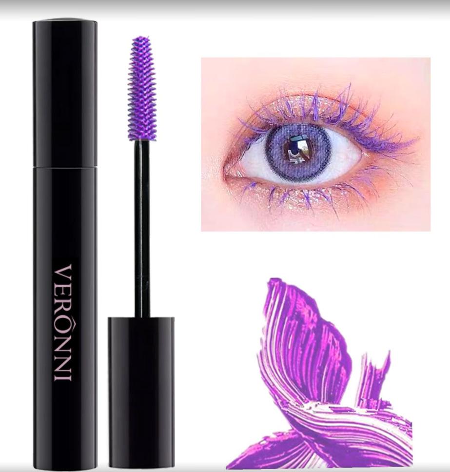 Color Mascara Eyelashes Lengthening Mascara 4D Silk Fiber Waterproof Curling Mascara Black Eyelashes Extension Make Up Cosmetics