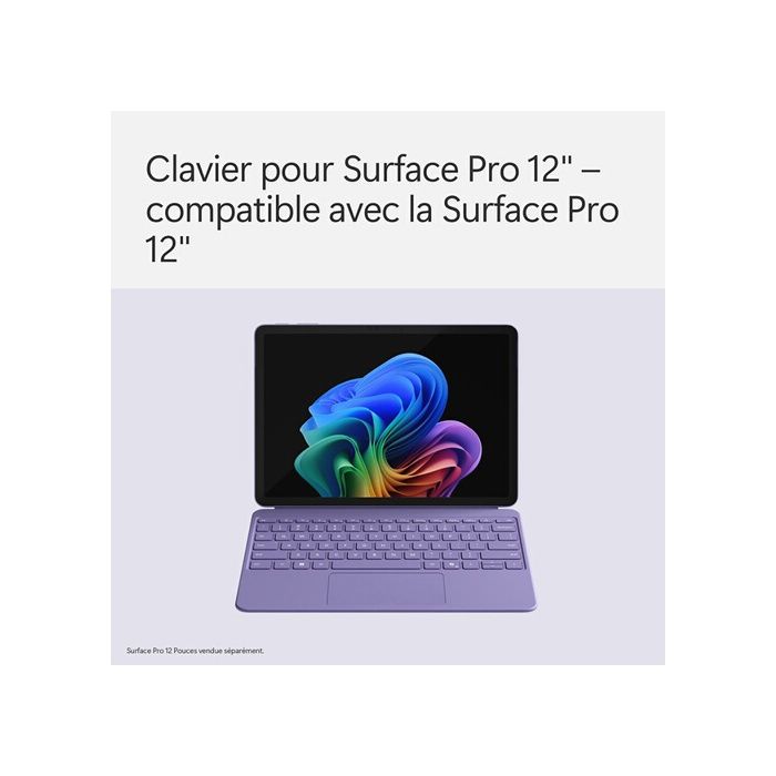 Clavier pour tablette Microsoft Surface Pro 12 pouces - Violet