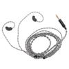 Upgrade Earphone Cable 3.5MM To 2 Pin 0.78mm Silver Plated Copper Flexible for Revonext QT2 QT3 RX8