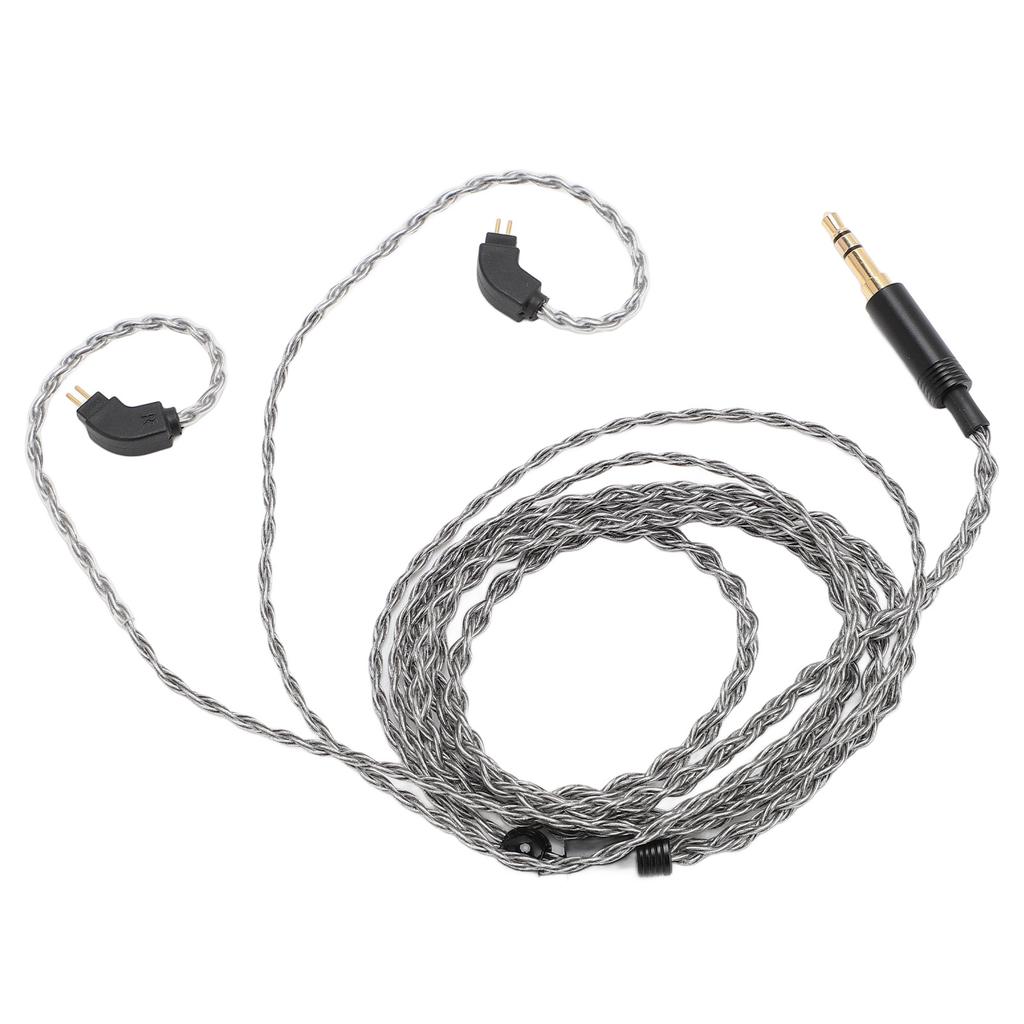 Upgrade Earphone Cable 3.5MM To 2 Pin 0.78mm Silver Plated Copper Flexible for Revonext QT2 QT3 RX8