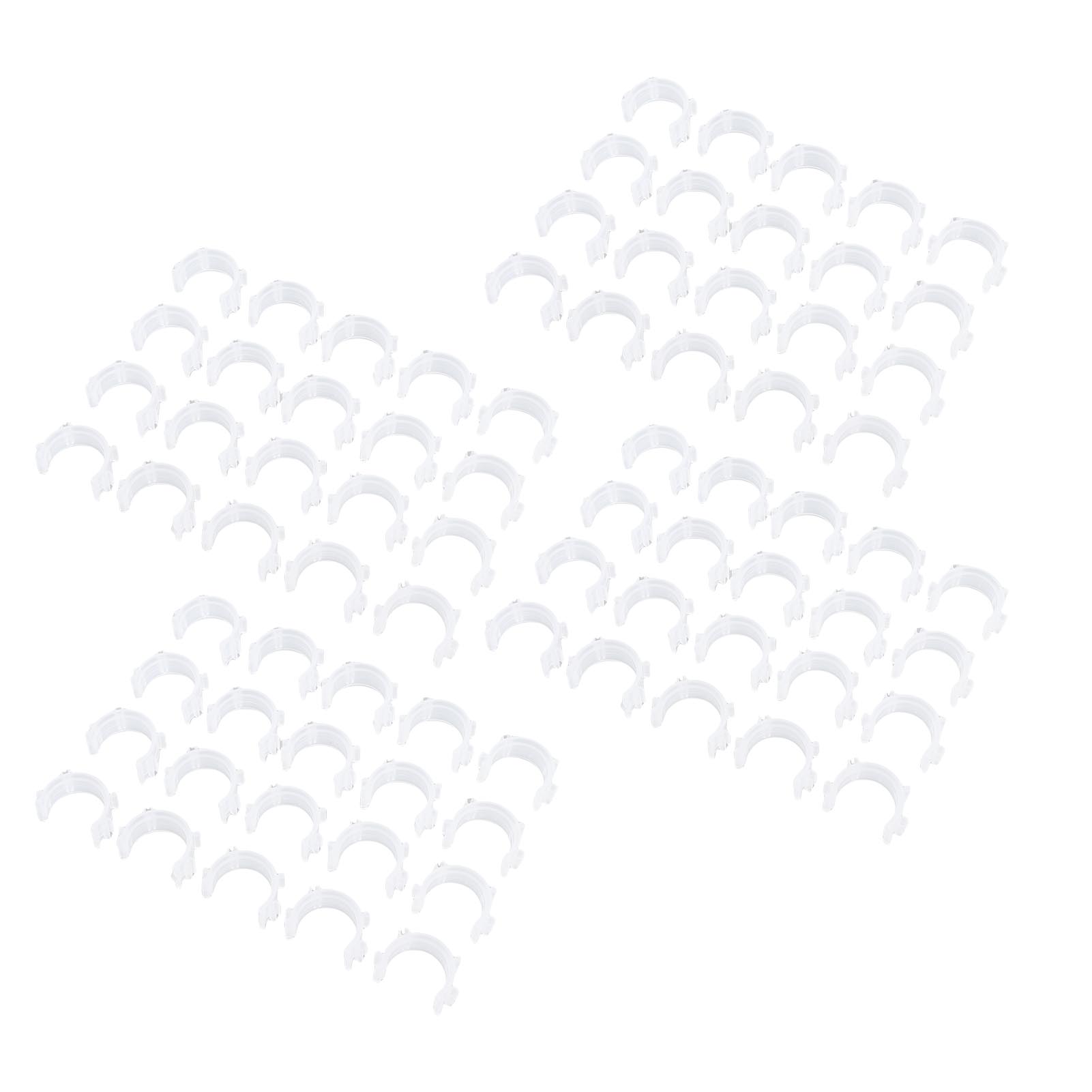 80 Pcs Sewing Bobbin Clamp Prevent Thread Tail Unwinding White Plastic Bobbin Thread Organizer