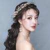 Elegant Pearl Flower Headdress Handmade Beaded Hair Accessories Fairy Hair Band  Western Wedding