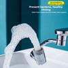 360 Grad Verstellbarer Wasserhahnverlängerer mit Dual-Spray-Brause und Belüftungsstrahl für sanftes Waschen und einfache Installation