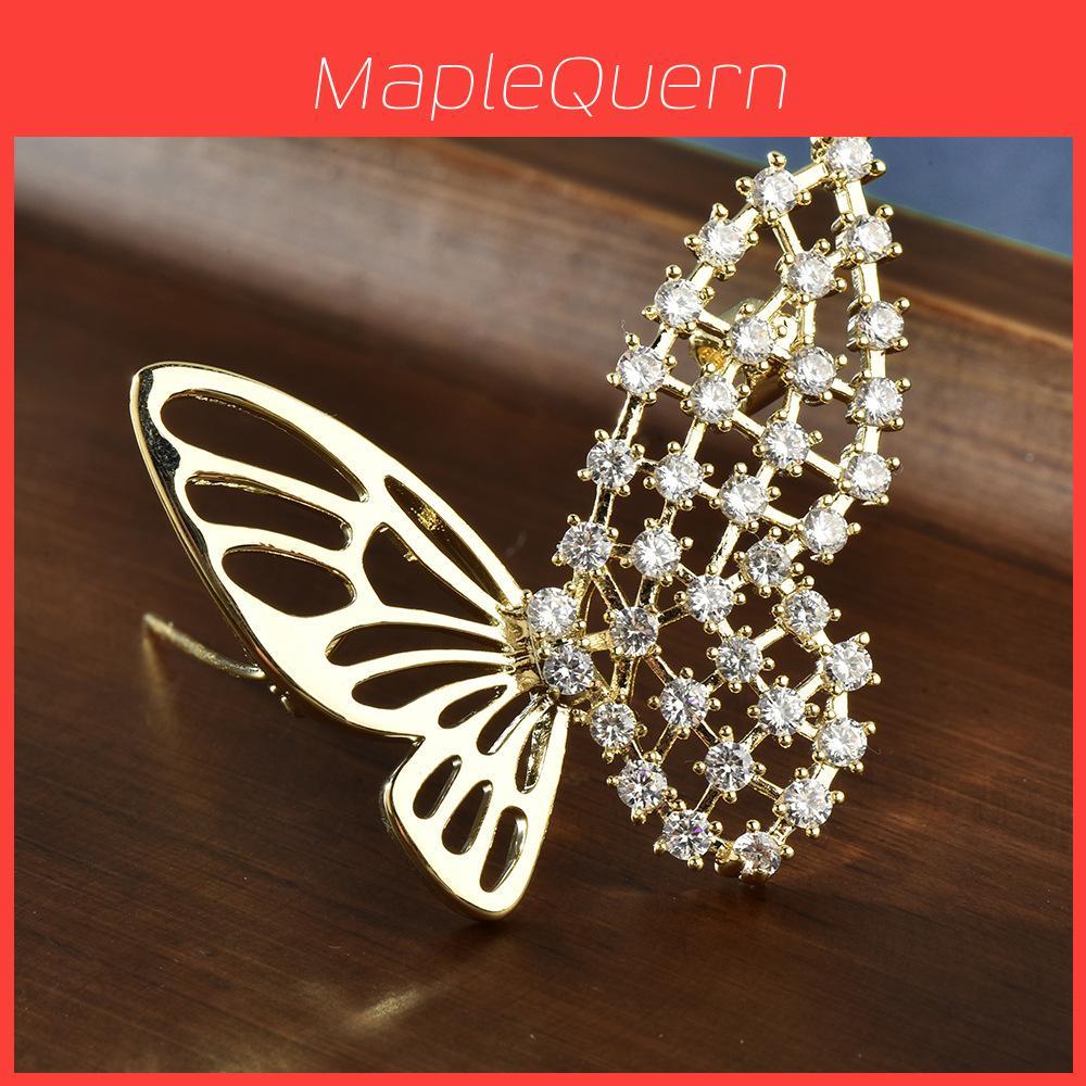 Butterfly Pin For Women With Hollow Metal Design Perfect For Fall Winter Outerwear Accessory