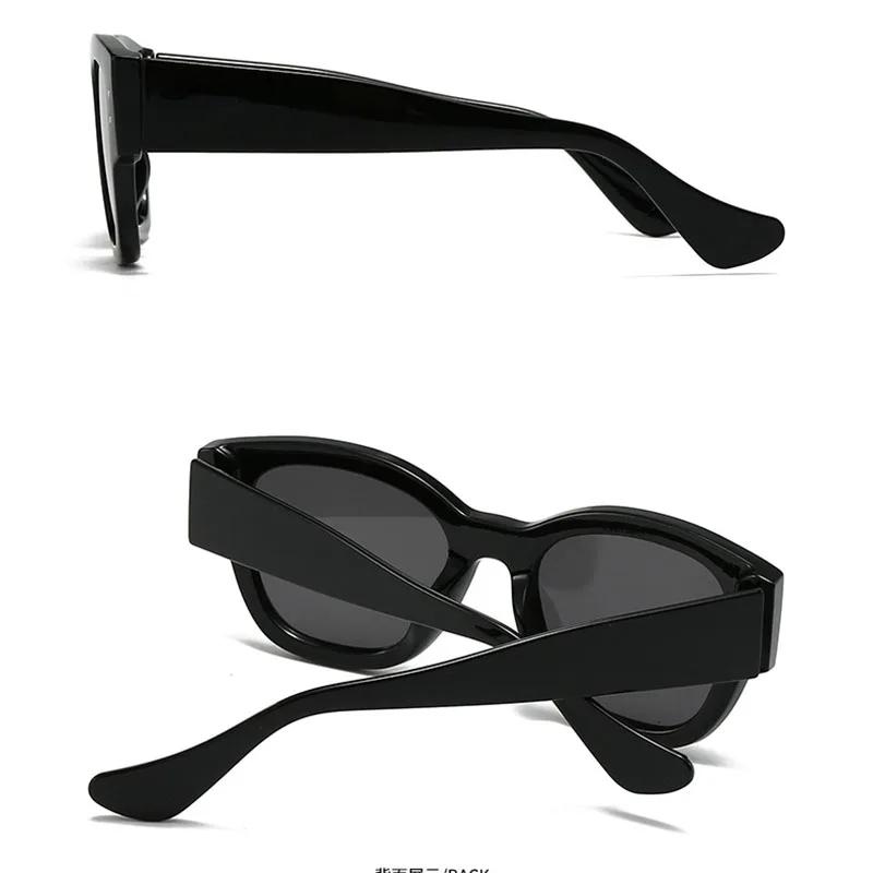 Classic Rivet Retro Cat Eye Sunglasses Women For Men Fashion Vintage Punk Sun Glasses Popular Big Frame Travel Eyeglasses UV400