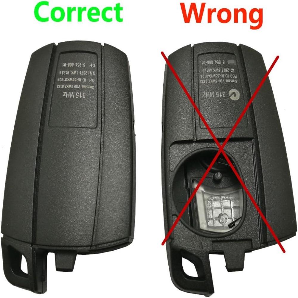 Plastic 3 Buttons Replacement Key Fob Case Remote Control Key Fob Cover  for BMW 3 5 Series CAS3