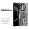 ABEEL For Xiaomi 15S Pro Magnetic Case Aluminium Alloy + PC + TPU Hollow Heat Dissipation Phone Cover