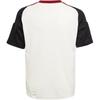Adidas Tiro 24 Manchester United Trainings-Streifen Minimalistisch Vielseitig Sport Kurzarm Fußballtrikot Herren Oberteile Off-White Schwarz JE3726