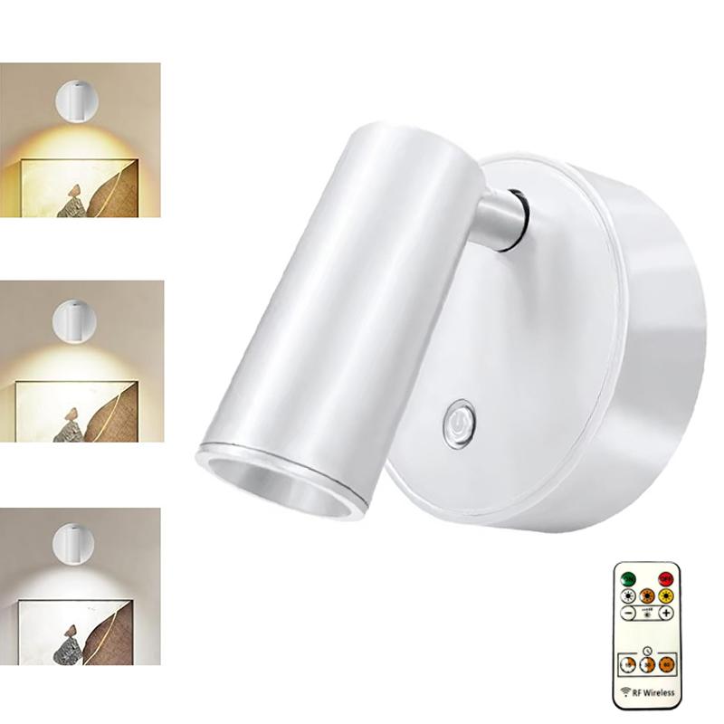 Rechargeable Wireless Wall Lamp,LED Wall Sconce 360° Rotation Nordic Modern Nordic Bedroom Lighting for Hallway Corridor Stairs