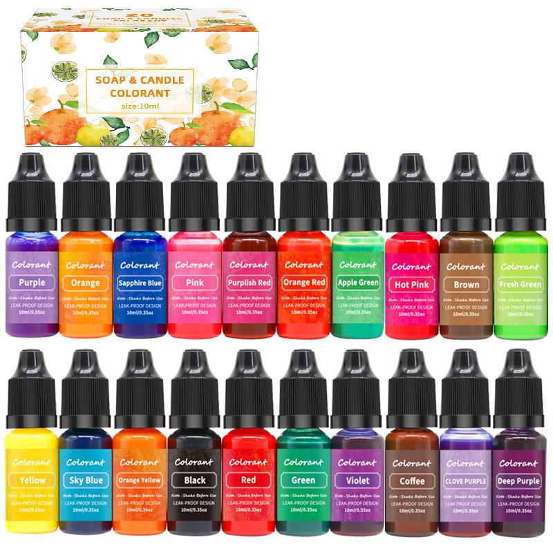 1 Box Candle Soap Pigment Liquid Colorant For DIY Candle Soap Resin Coloring Dye Hademade Craft Jewelry Making Supplies