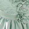 Children's Formal Lace Princess Dress with 3D Flowers