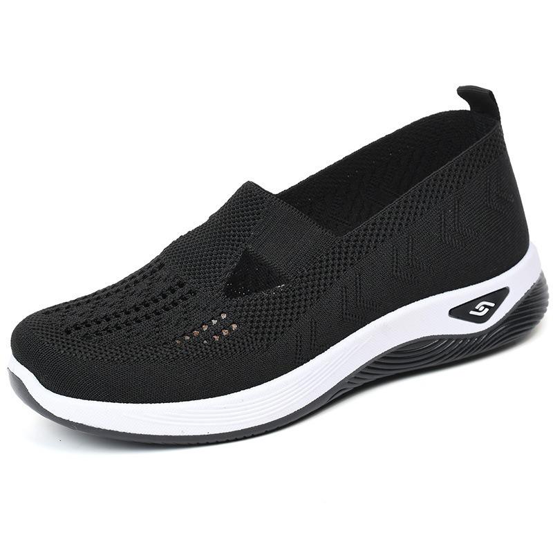 Shoes Women's Summer Women's Shoes Beijing Cloth Shoes Flying Woven Breathable One-pedal Shoes