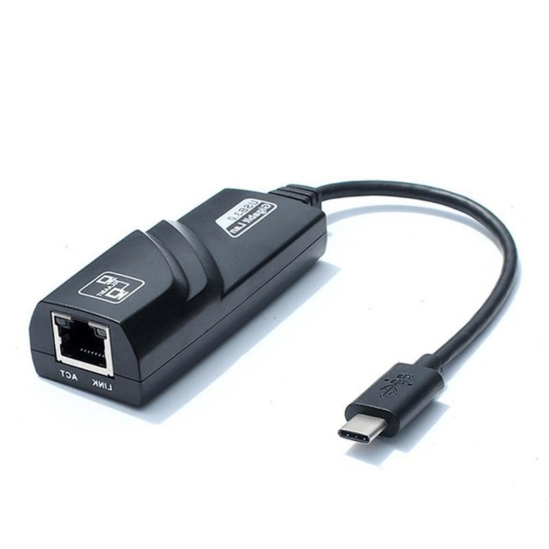 USB-C - RJ45 Gigabit Ethernet Adapter LED-es visszajelzővel