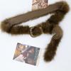 Women'S Plush Belt  Trend Y2K Girls Girdle Versatile Jeans Accessories Faux Fur Patchwork Belt