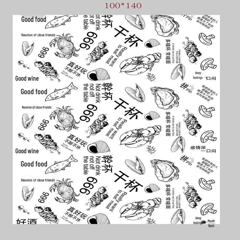 Handun Disposable Tablecloth - Lobster BBQ Design