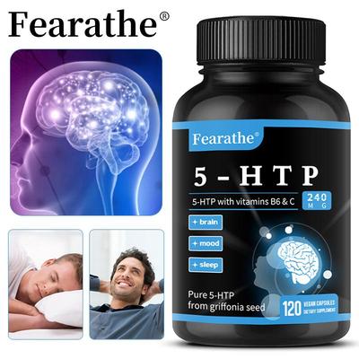 5-Hydroxytryptophan 200 Mg - Supports Neurotransmitters, 120 Capsules