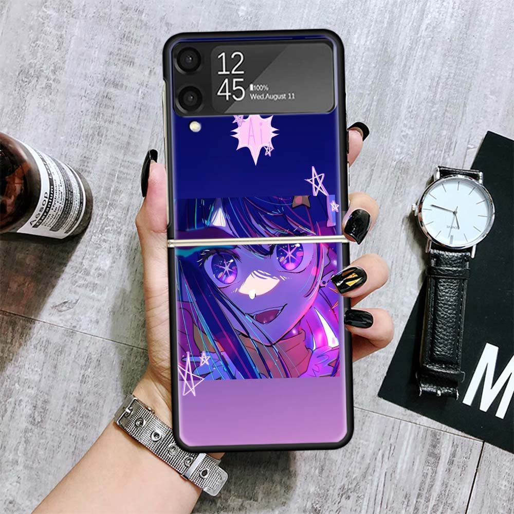 

Japan Anime Oshi No Ko Cases For Samsung Galaxy Z Flip 4 5 6 7 3 Z Flip7 Flip6 Flip4 Flip5 Flip3 5G Hard Shockproof Fundas Cover Samsung Z Flip 3