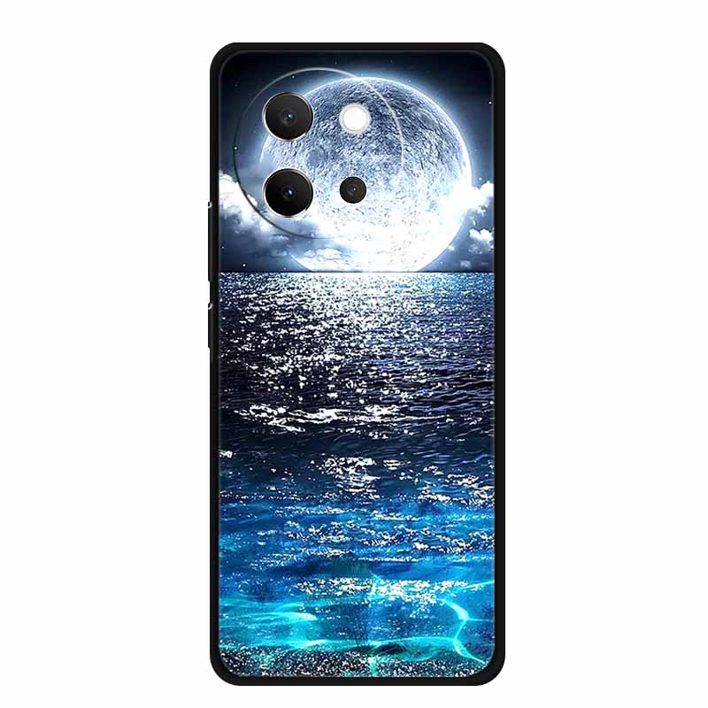 For Vivo V40 Lite Case Black Silicone Soft Back Cover Case For Vivo V40 Lite 5G Phone Case Cover V 40 V40lite 6.78" Funda Coque