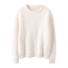 Autumn And Winter New Cashmere Sweater Women'S Round Neck Thickened Rhombus Jacquard Sweater Casual Knitted Cashmere Bottoming Shirt Top