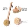 Boar Bristle Exfoliating Bath & Body Brush with Long Handle