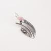 Pink Cat's Eye Gemstone 925 Sterling Silver Jewelry Handmade Stylish Pendant PP-36-45