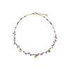 Collier Luxenter Avec Cristal Violet Finition or 18k - Totez