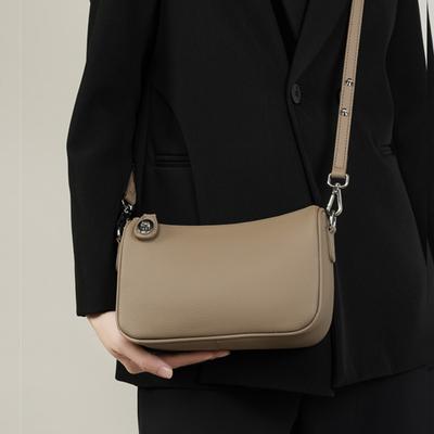 Genuine Leather Underarm Small Shoulder Bags For Women  Trend Designer Crossbody Ladies Handbags And Purses