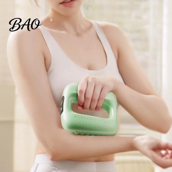Leg Vibration Massager Mini Electric Fascia Massager, Portable Muscle Relaxation Massage Ring with LCD Display, Adjustable Lower Limb Device Strap, 5