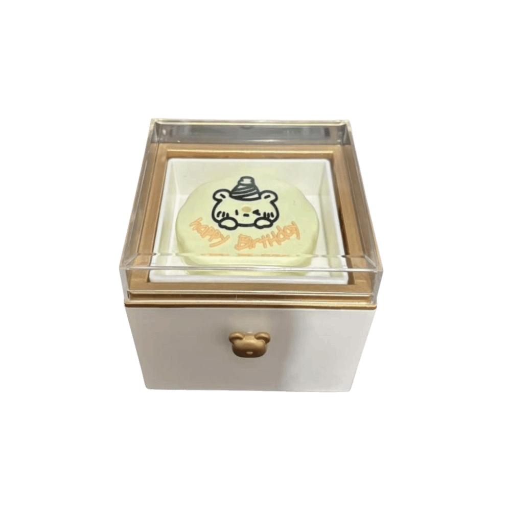 Automatic Flip Bear Flip Ring Boxs Spinning Design Mini Cake Surprise Rotating Box Anniversary