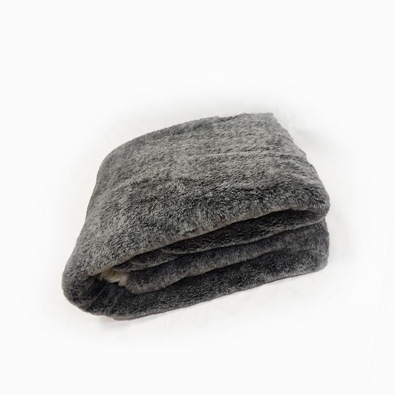 

Двухслойное одеяло из серебристой лисицы и кролика для офиса или дома 150x190 cm глубокий/синий