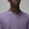 Jordan Letter Print Crew Neck Short Sleeve T-Shirt Men T-Shirts Purple DQ7358-553