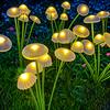10L Solar Garden Lights Dual Mode LED Solar Mushroom Lights Waterproof Decor Yard Patio Pathway Jellyfish for Garden Ambiance