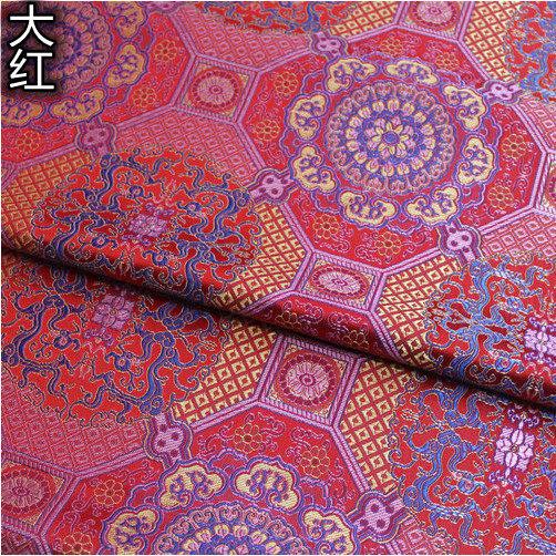 Thick Chinese Brocade Fabric With Dragon Pattern Material For Sewing 100% Polyester DIY Gift Box Sewing Packaging Cloth