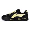 Li Ning Slip Resistant Cushioning Abrasion Resistant Low top Skateboard Shoes Men's Black Yellow AGCU515-5(Team345-)