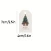20pcs Christmas Tree Gift Tags with 5m of Twine - Elegant Holiday Hanging Decorations, Festive Greeting Cards for Gift Wrapping