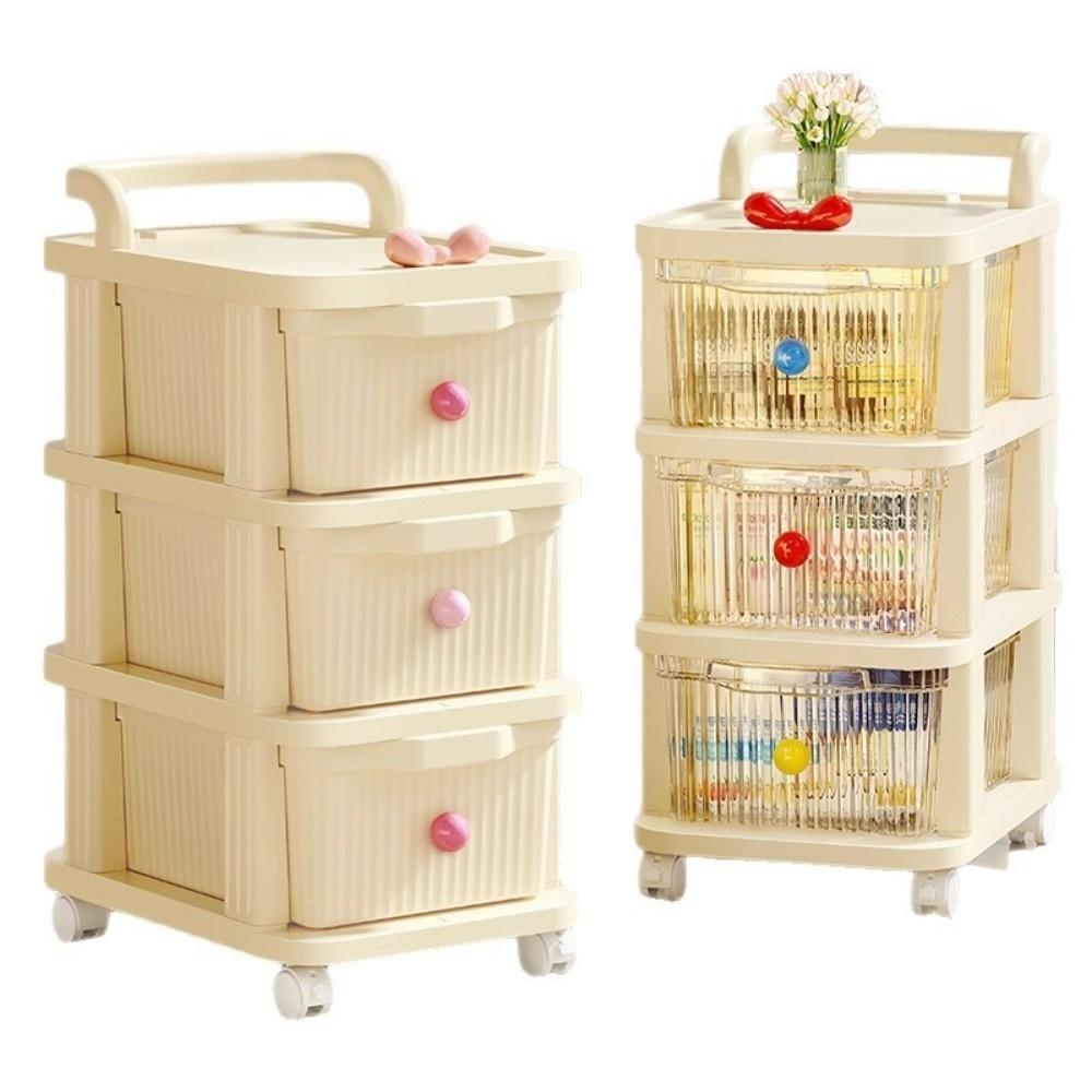 Trolley Style Trolley Storage Shelf Multi-Layer Household Storage Cabinet Portable Snack Rack  Bath