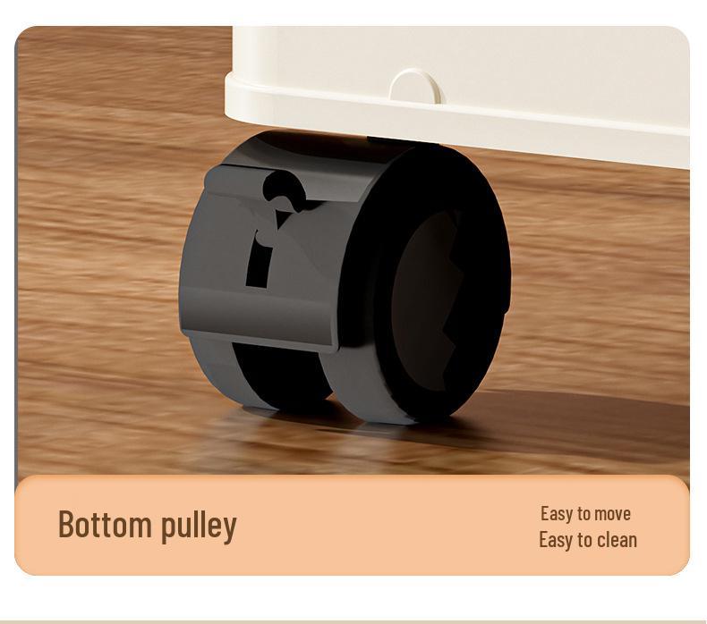 Foldable Dustproof Multi-Layer Storage Cabinet for Kitchen & Living Room