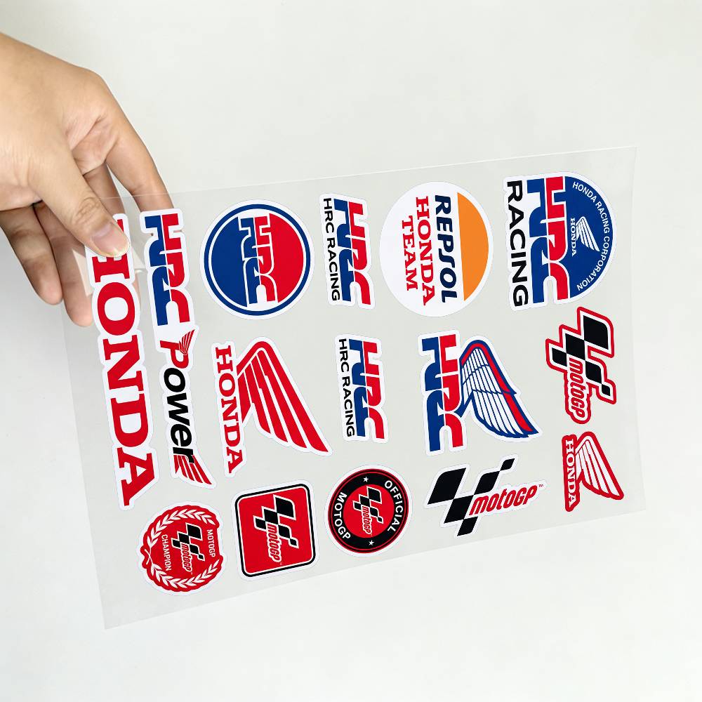 FOR HONDA HRC H WING Reflective Motorcycle Stickers Waterproof Vinyl Decals for Motorbike Helmet Fuel Tank Bike TP6