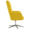Vidaxl Armchair, Mustard Yellow, Upholstered In Velvet