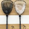 Folding Fishing Landing Net Sturdy Silicone Mesh Strong