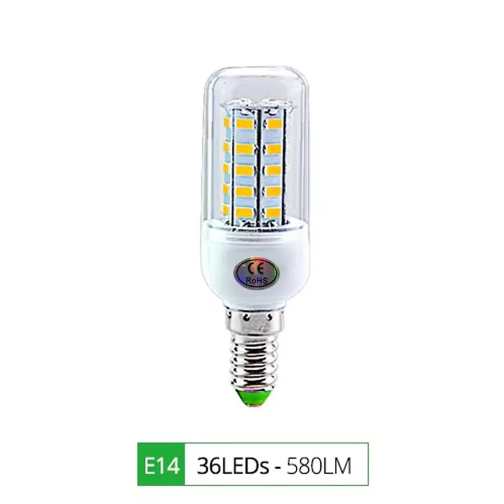 HOMZY E27 LED Lamp E14 LED SMD 5730 220V Corn Light Bulbs 24 36 56 72 LEDs Lamparas LED Chandelie For Home Decoration Ampoule Led Light